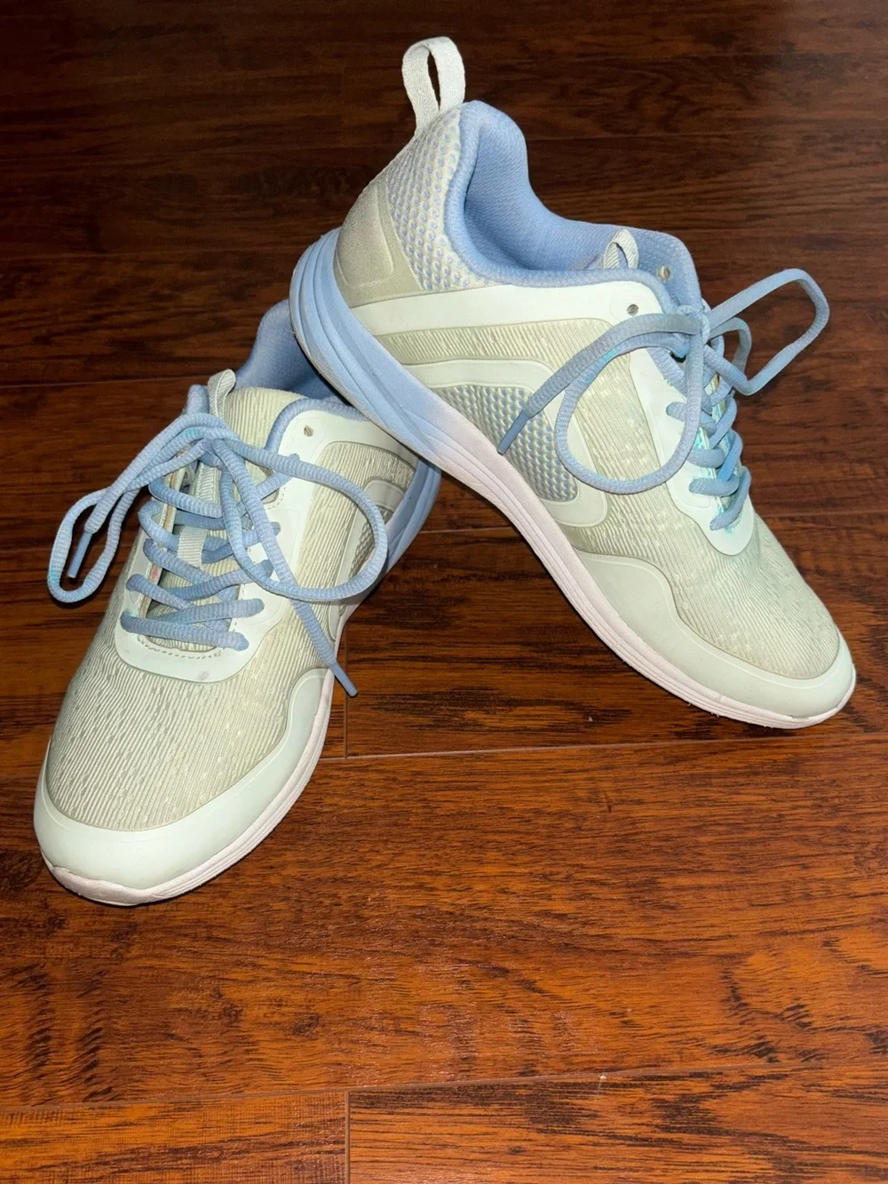 Vionic Jojo Ombre Trainer Sneakers Seafoam Green Blue Athletic Walking Shoes
